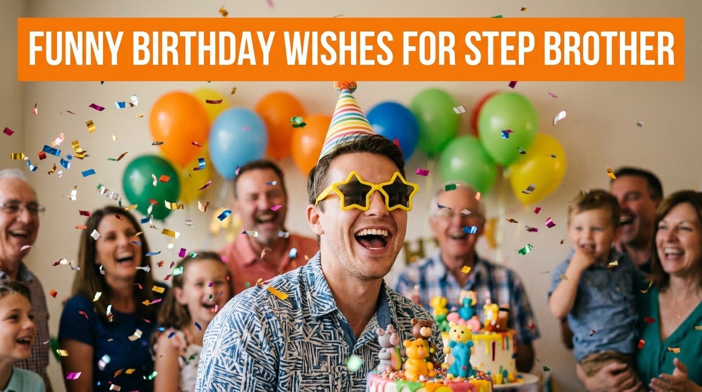 Funny Birthday Wishes for Step Brother