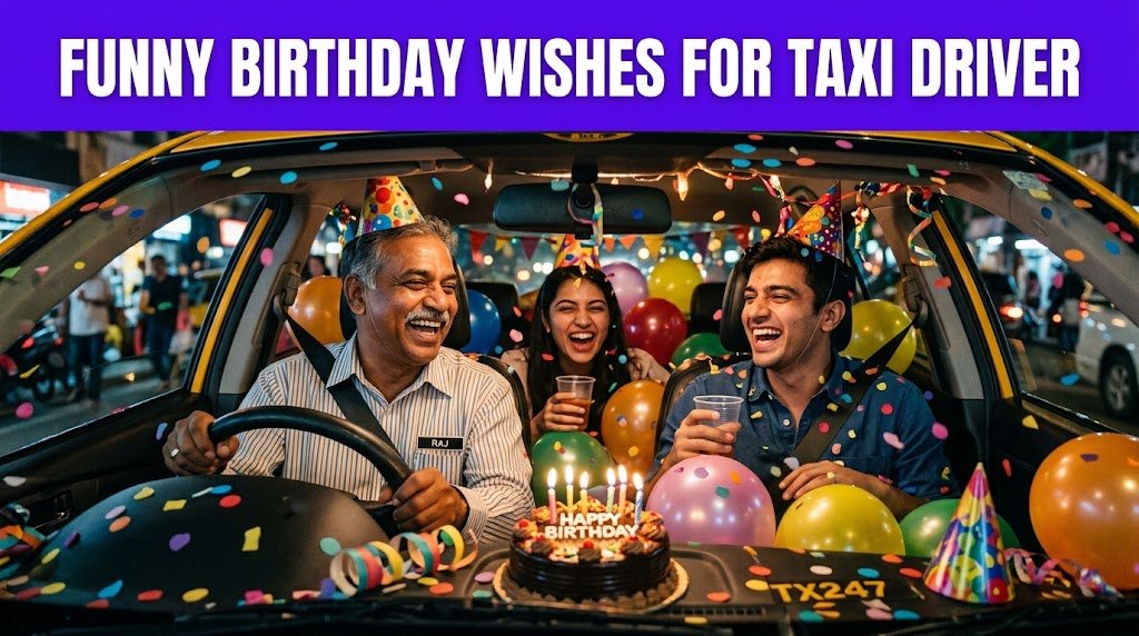 Funny Birthday Wishes for Taxi Driver