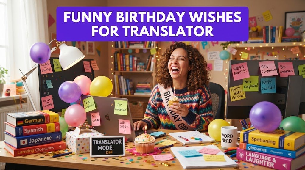 Funny Birthday Wishes for Translator