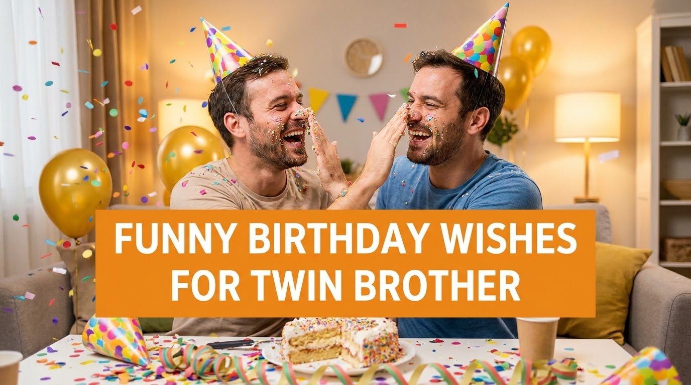 Funny Birthday Wishes for Twin Brother