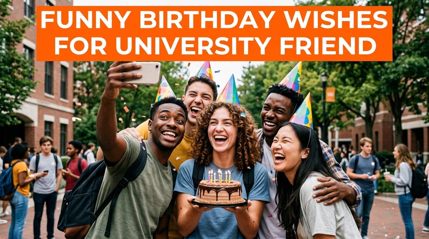 Funny Birthday Wishes for University Friend