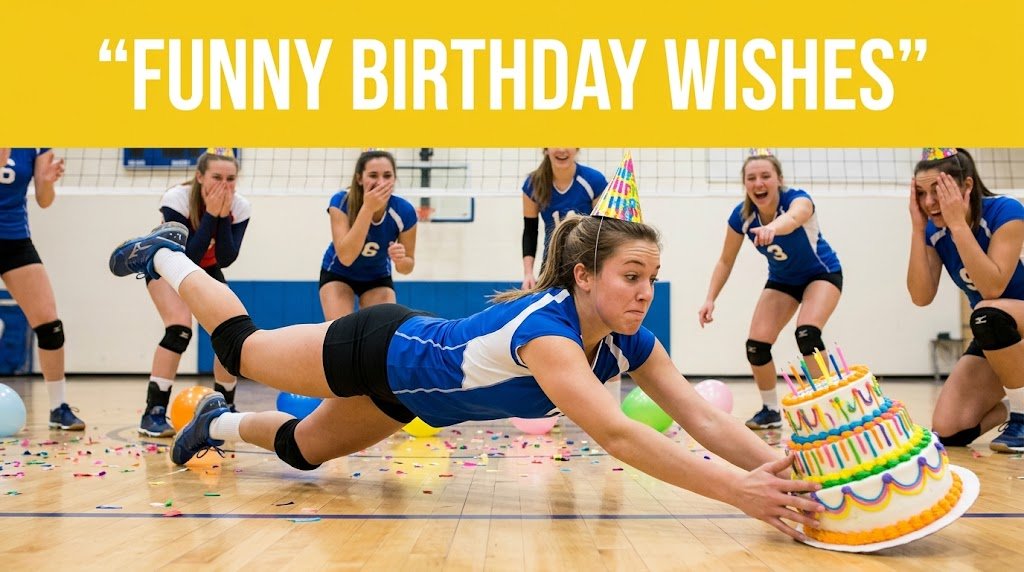 Funny Birthday Wishes for Volleyball Player