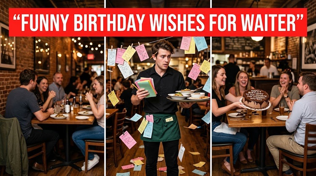 Funny Birthday Wishes for Waiter