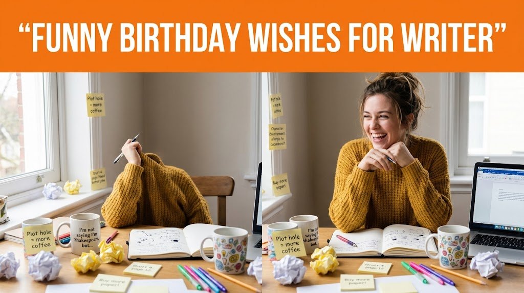 Funny Birthday Wishes for Writer