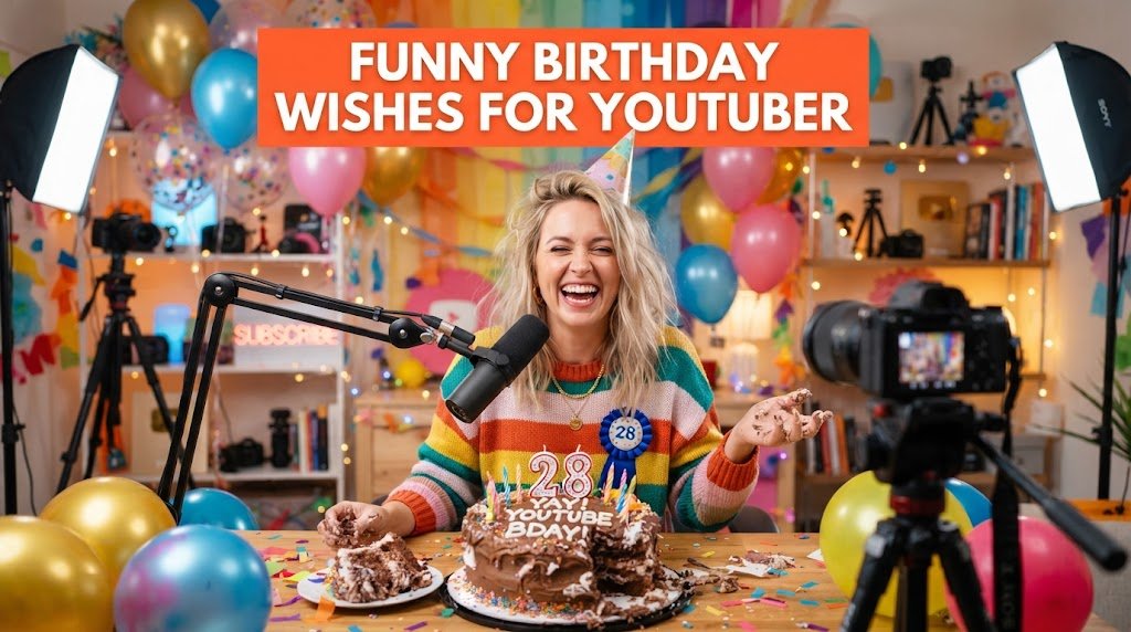 Funny Birthday Wishes for YouTuber