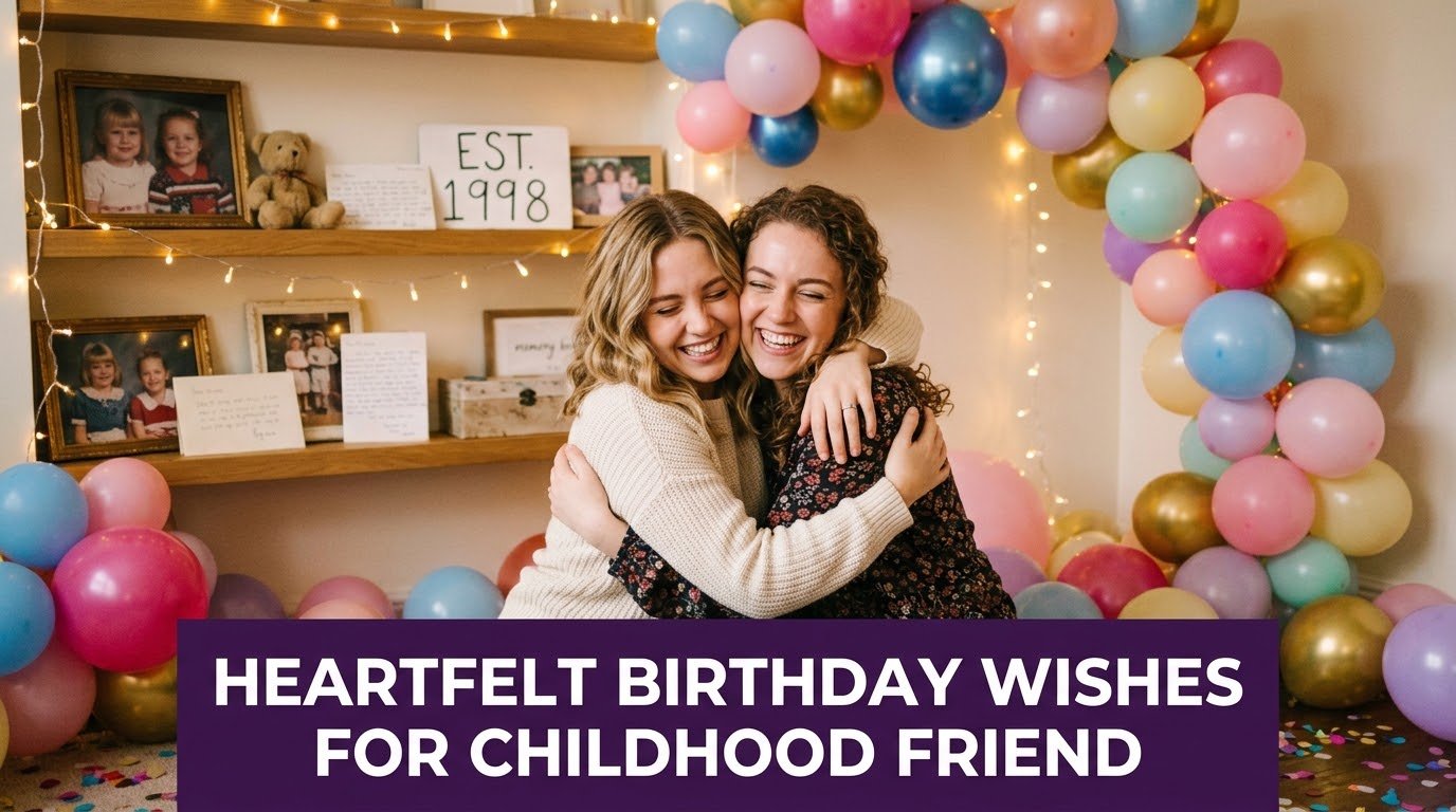 Heartfelt Birthday Wishes for Childhood Friend