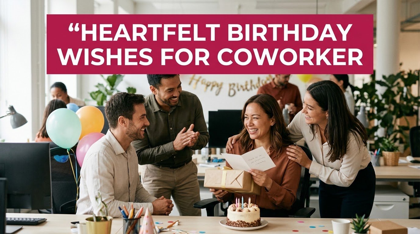Heartfelt Birthday Wishes for Coworker
