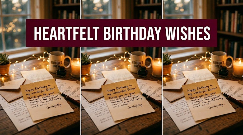 Heartfelt Birthday Wishes for Editor