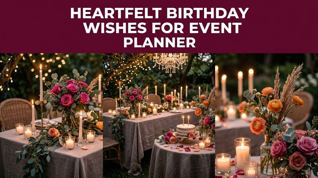 Heartfelt Birthday Wishes for Event Planner