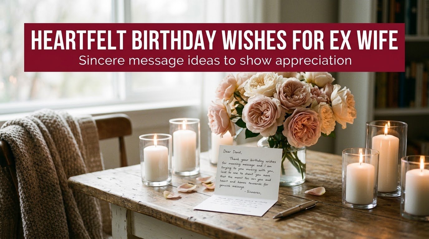 Heartfelt Birthday Wishes for Ex Wife
