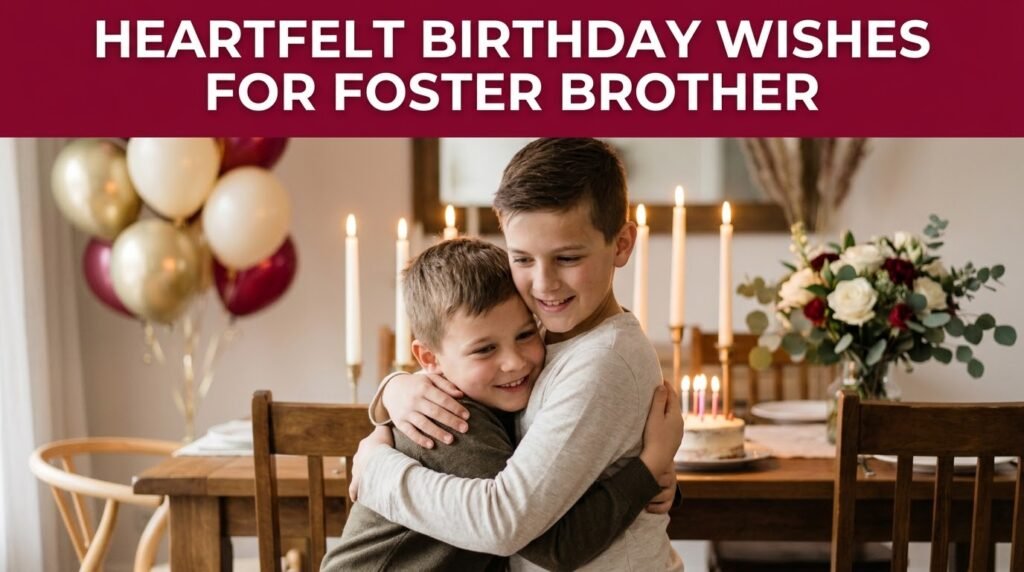 Heartfelt Birthday Wishes for Foster Brother