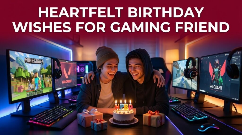 Heartfelt Birthday Wishes for Gaming Friend