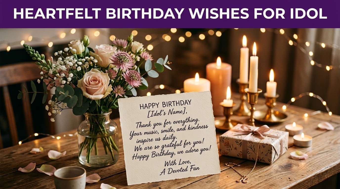 Heartfelt Birthday Wishes for Idol