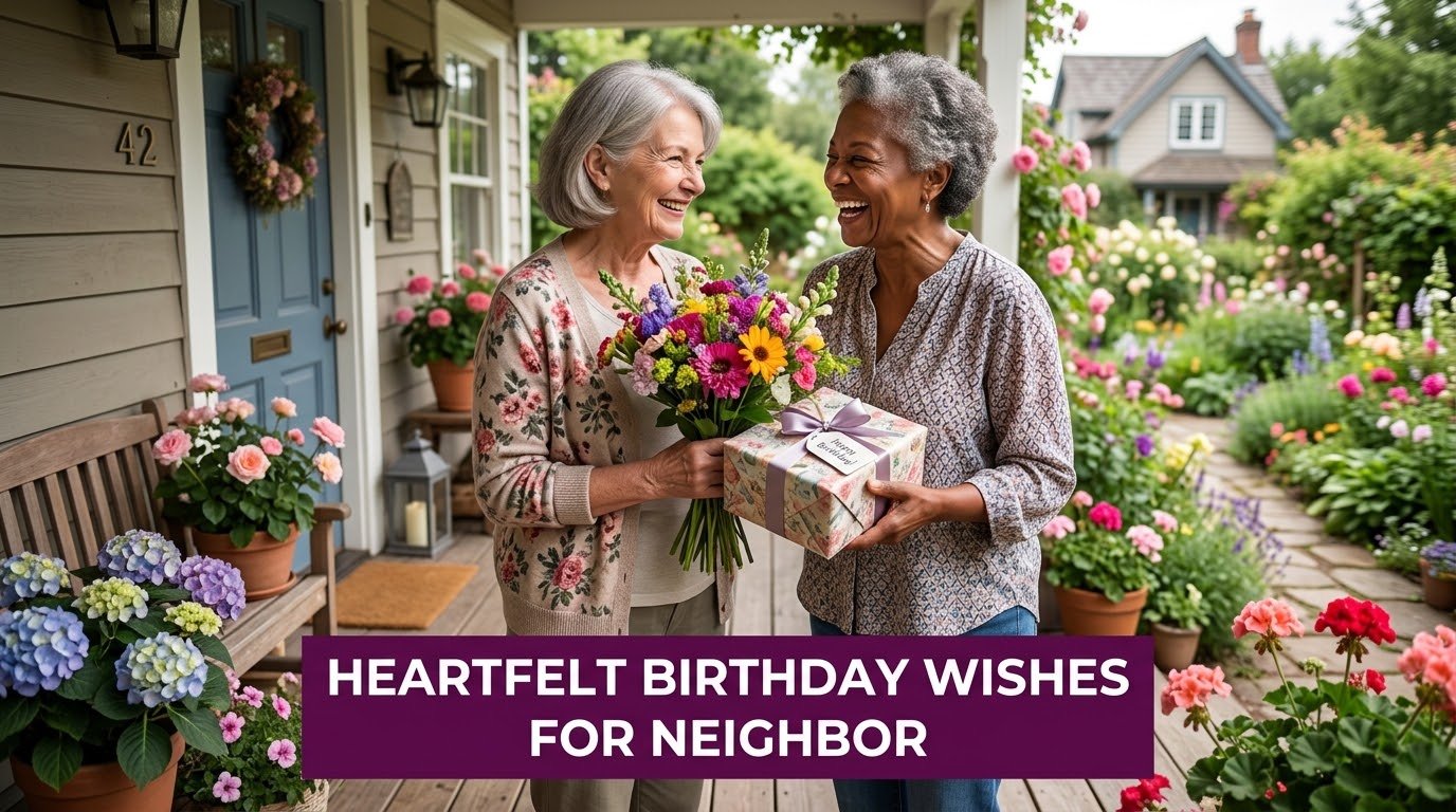 Heartfelt Birthday Wishes for Neighbor