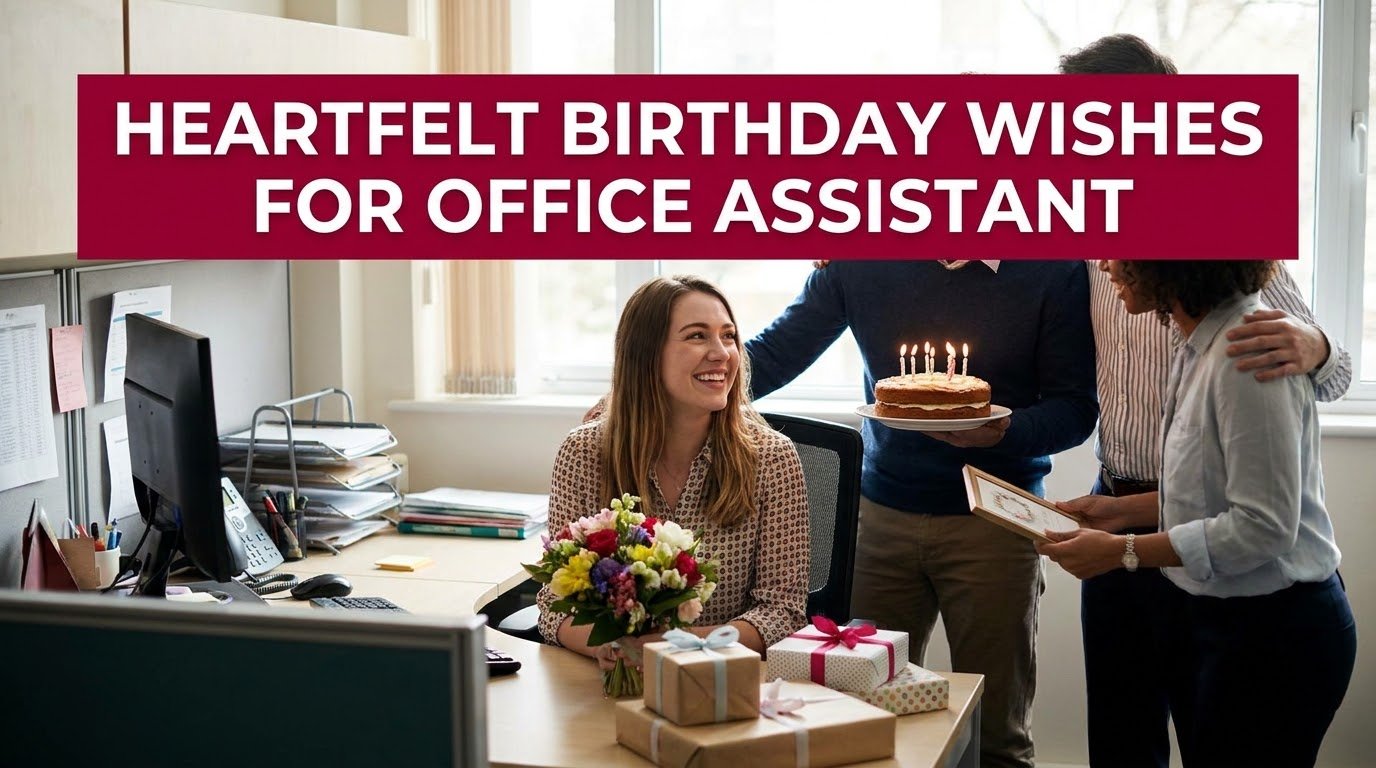Heartfelt Birthday Wishes for Office Assistant