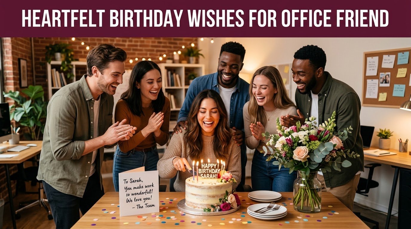 Heartfelt Birthday Wishes for Office Friend