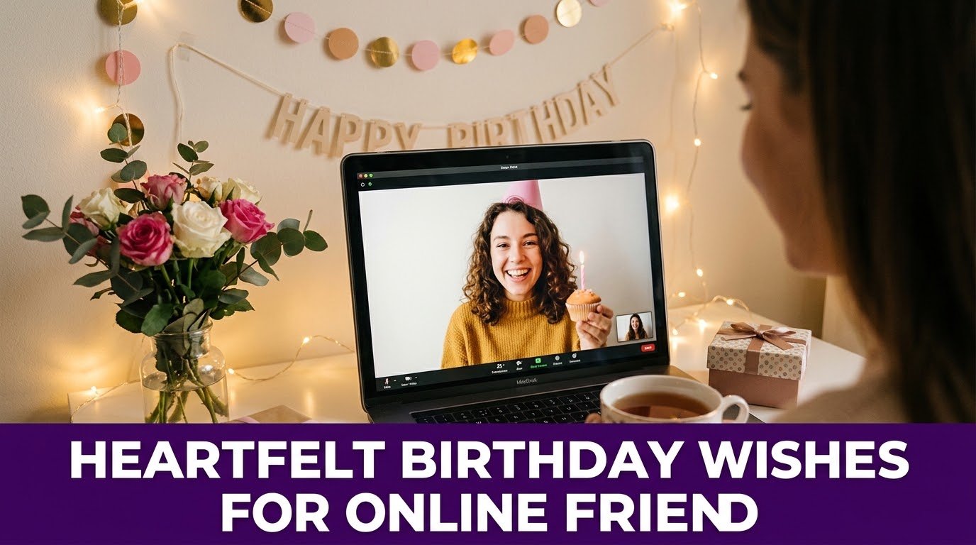 Heartfelt Birthday Wishes for Online Friend