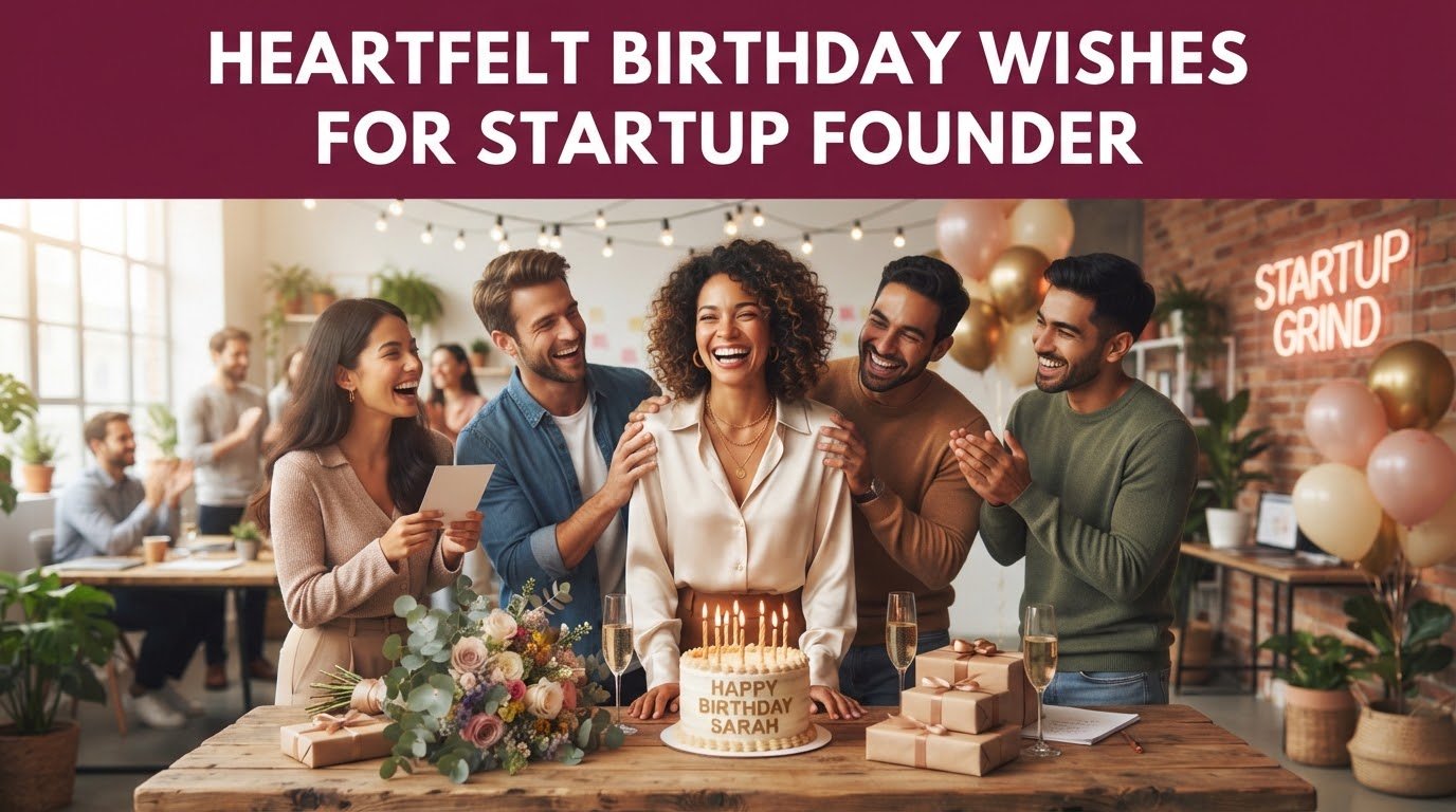 Heartfelt Birthday Wishes for Startup Founder