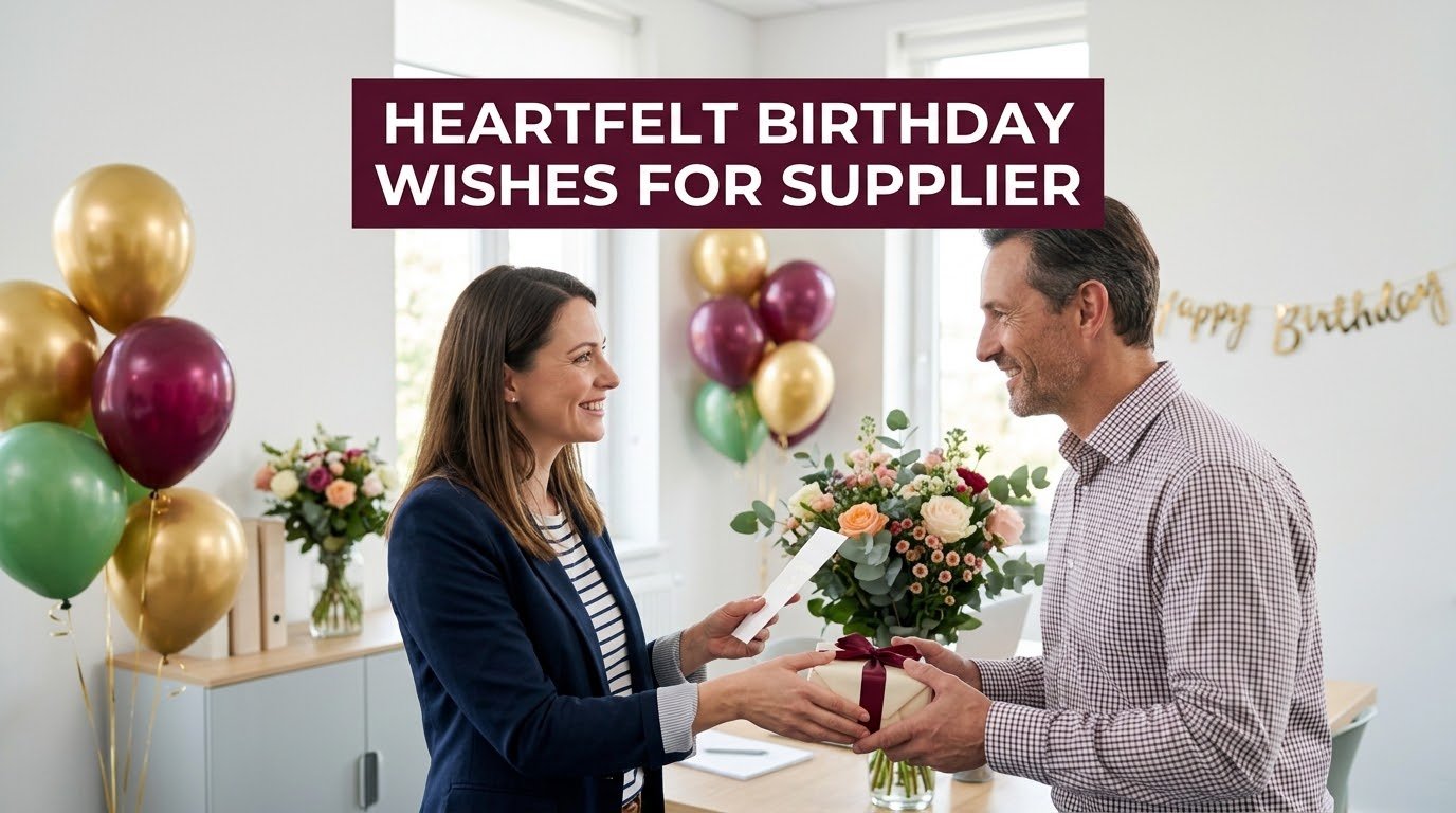 Heartfelt Birthday Wishes for Supplier