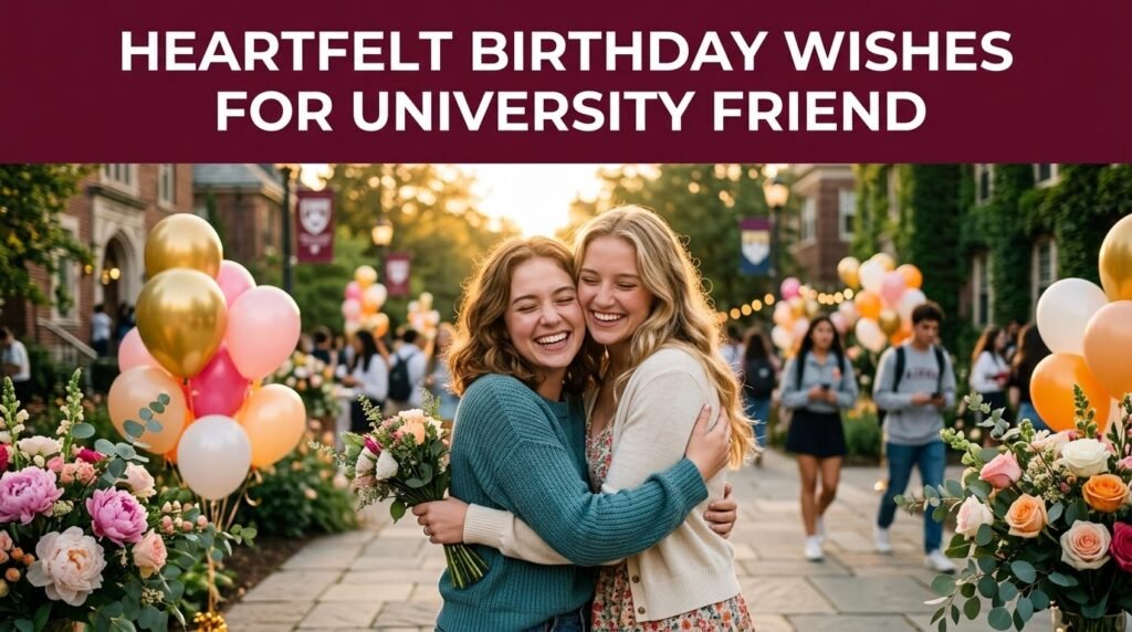 Heartfelt Birthday Wishes for University Friend