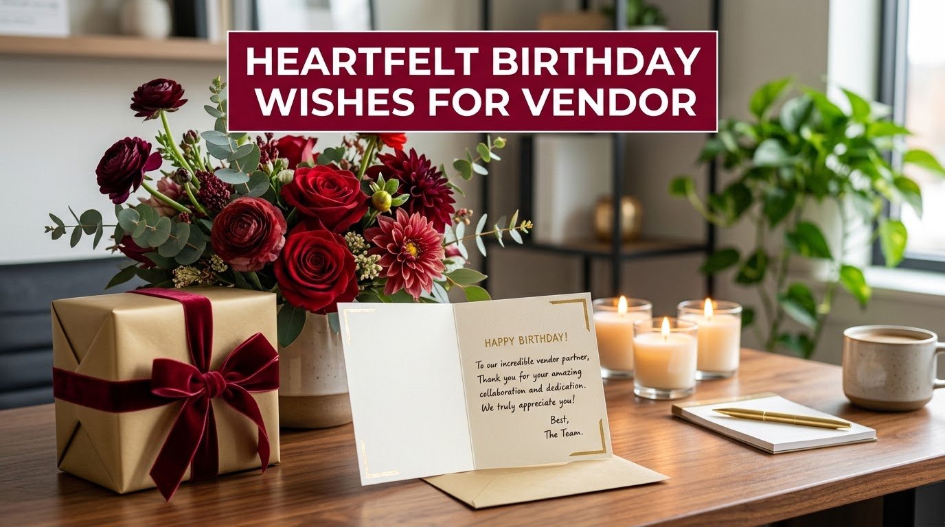 Heartfelt Birthday Wishes for Vendor