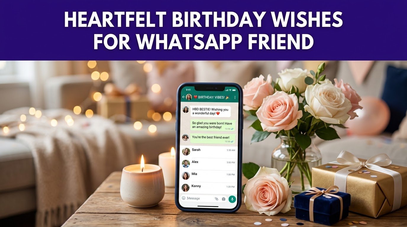 Heartfelt Birthday Wishes for WhatsApp Friend