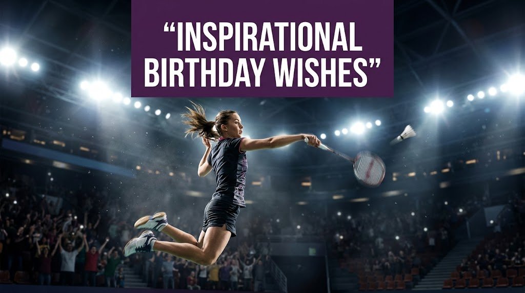 Inspirational Birthday Wishes for Badminton Player