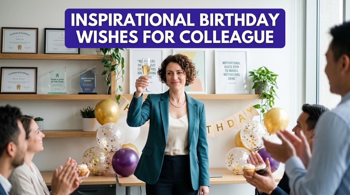Inspirational Birthday Wishes for Colleague