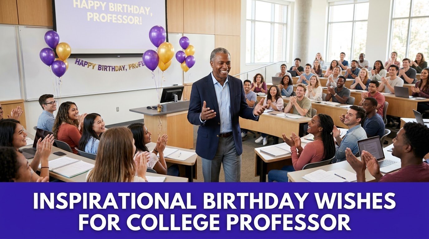 Inspirational Birthday Wishes for College Professor