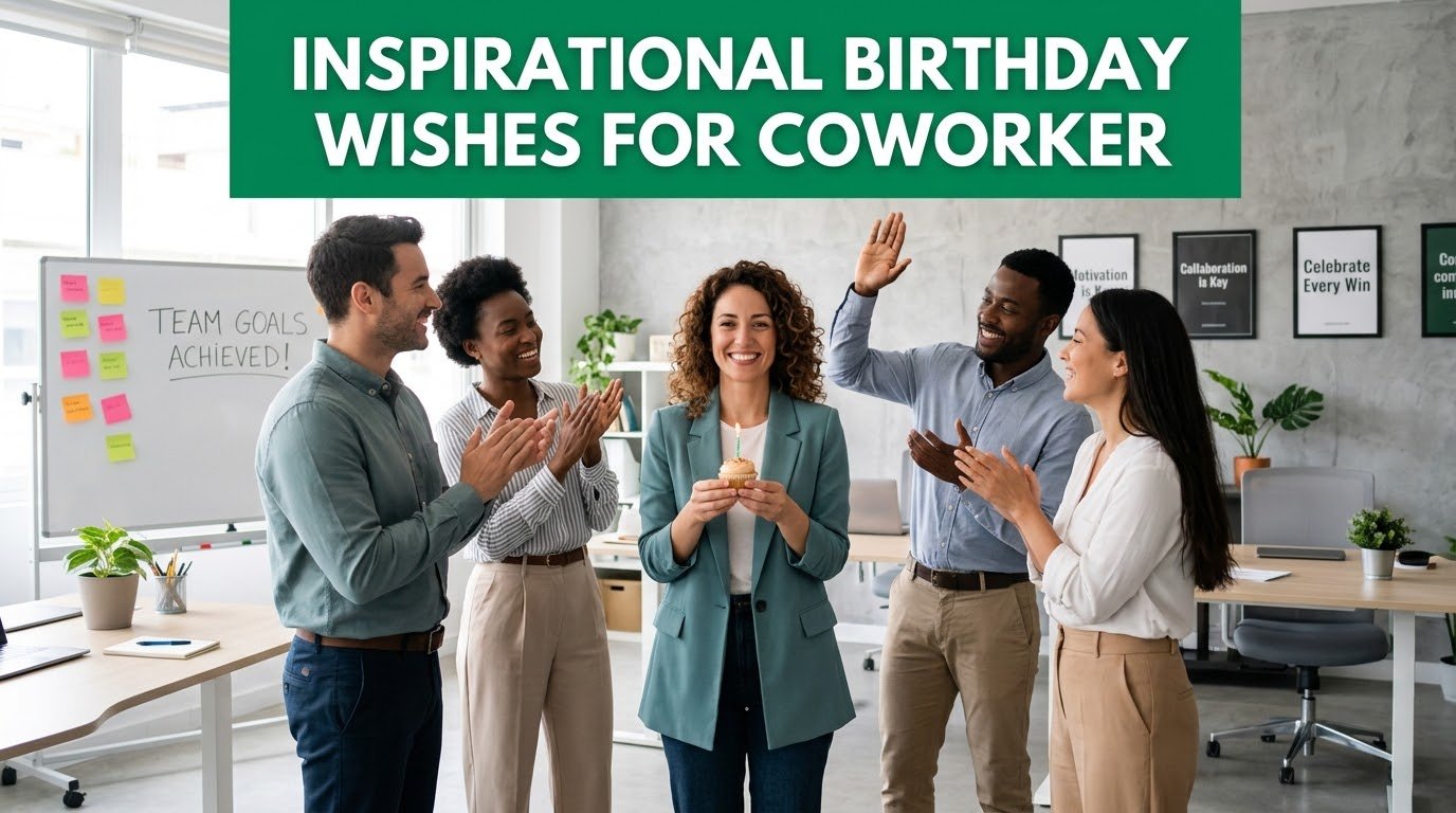 Inspirational Birthday Wishes for Coworker