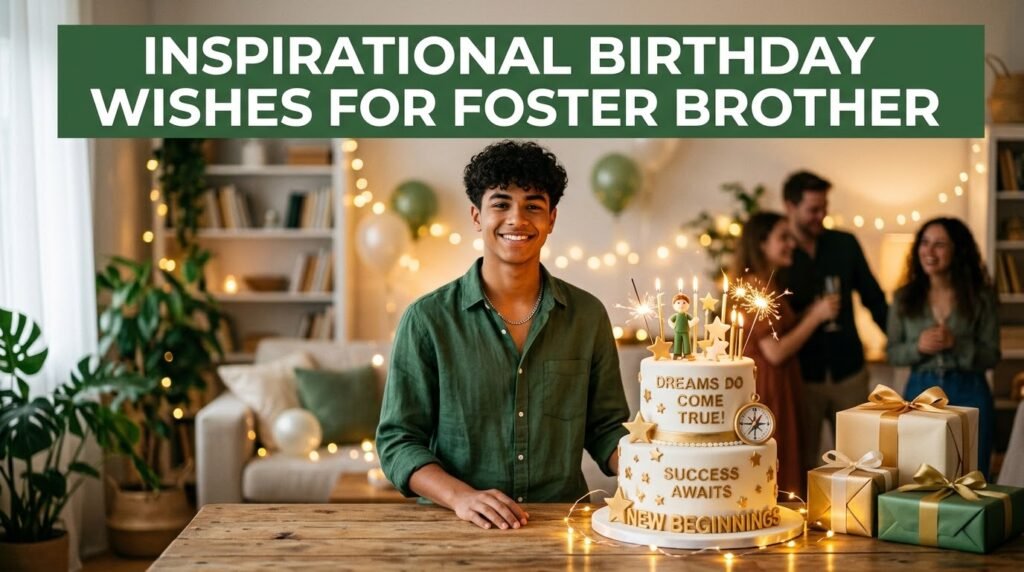 Inspirational Birthday Wishes for Foster Brother