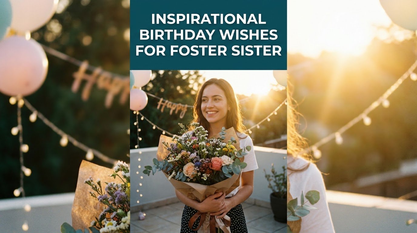 Inspirational Birthday Wishes for Foster Sister