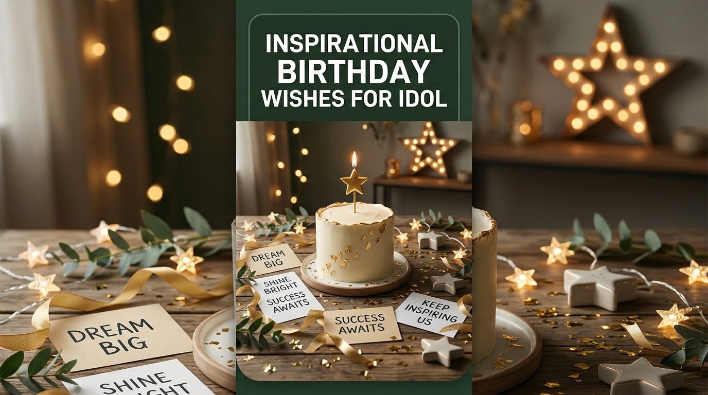 Inspirational Birthday Wishes for Idol