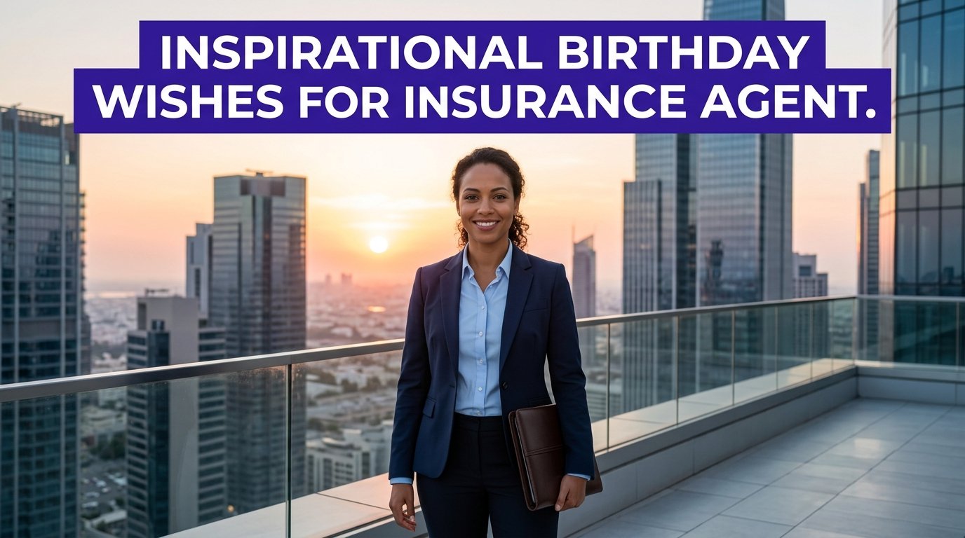 Inspirational Birthday Wishes for Insurance Agent