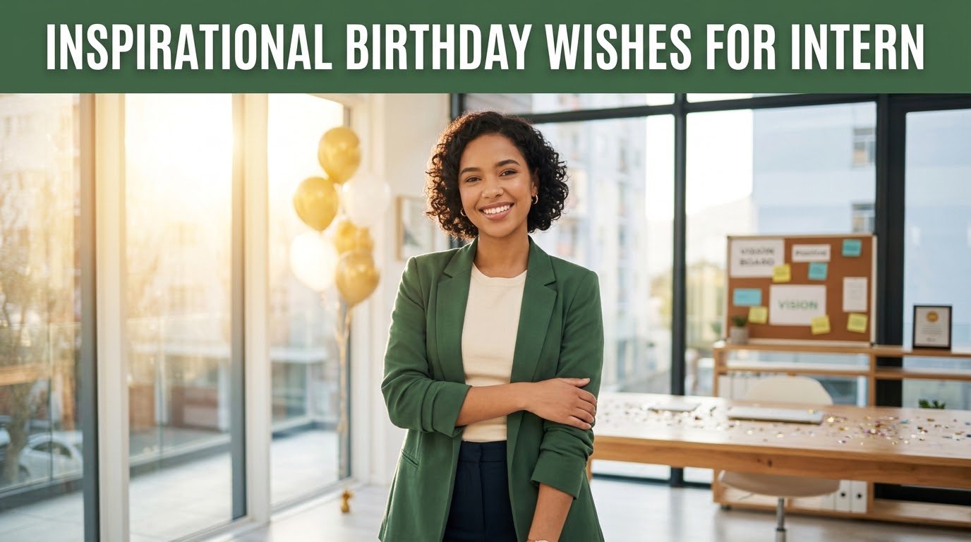 Inspirational Birthday Wishes for Intern
