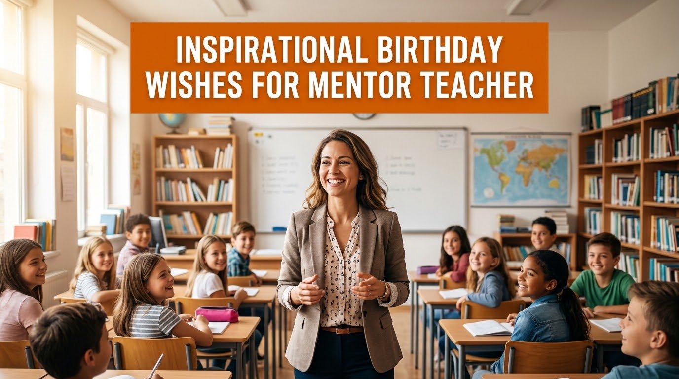 Inspirational Birthday Wishes for Mentor Teacher
