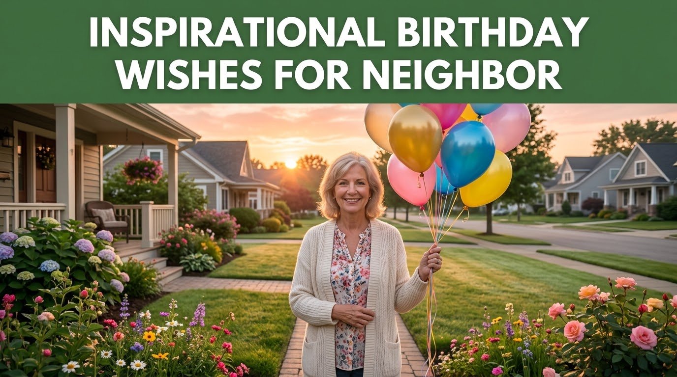 Inspirational Birthday Wishes for Neighbor