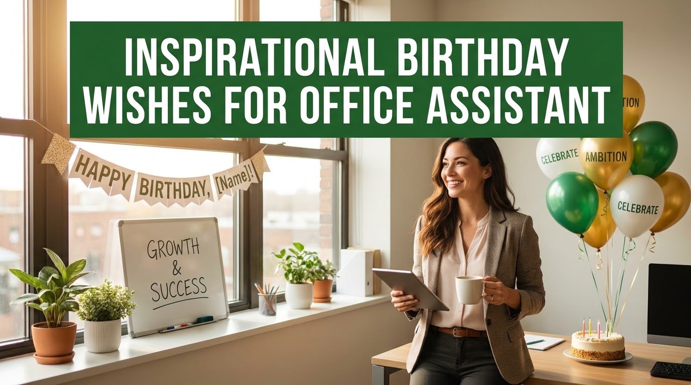 Inspirational Birthday Wishes for Office Assistant