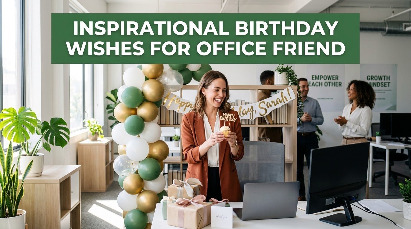 Inspirational Birthday Wishes for Office Friend