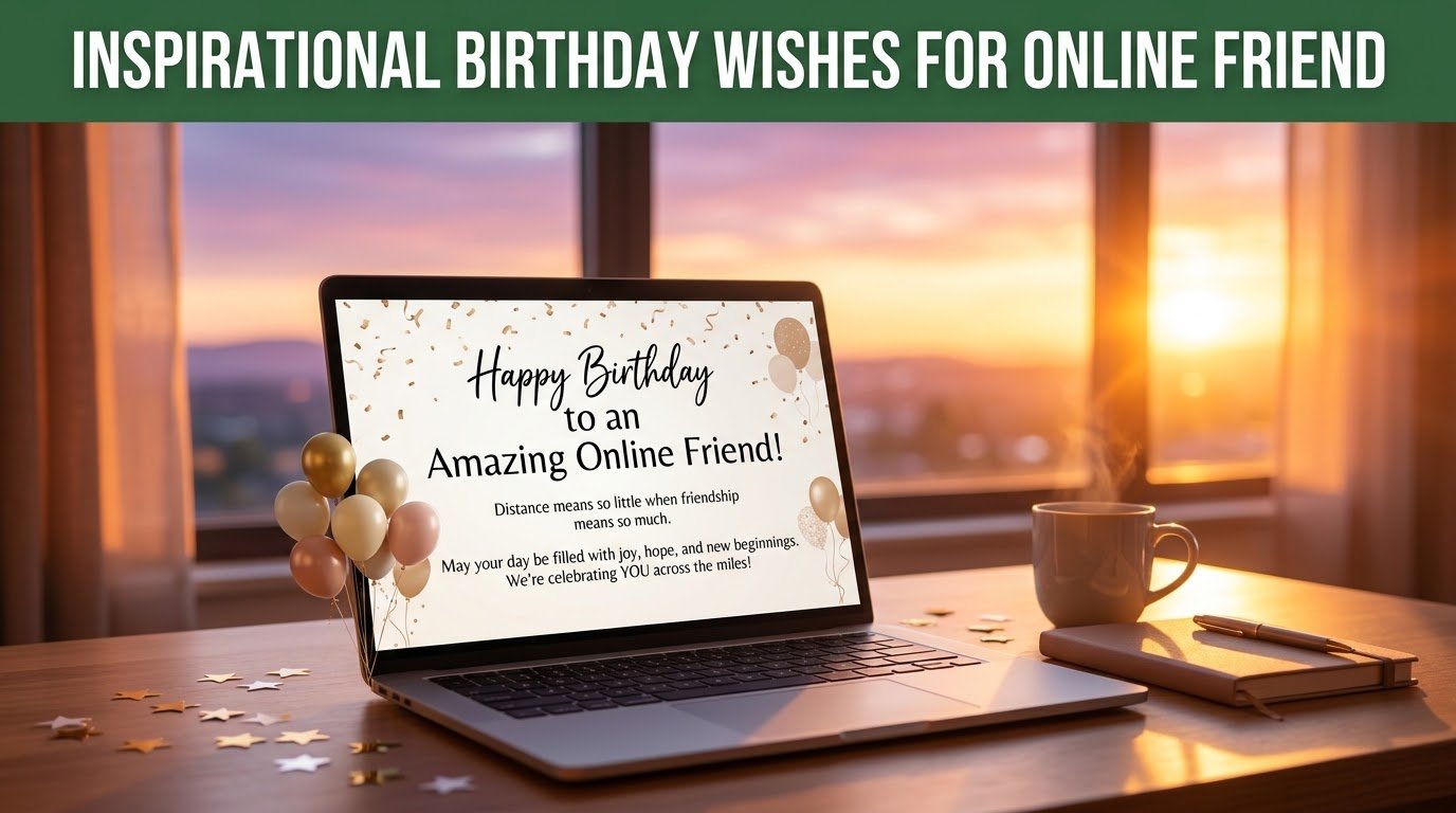 Inspirational Birthday Wishes for Online Friend