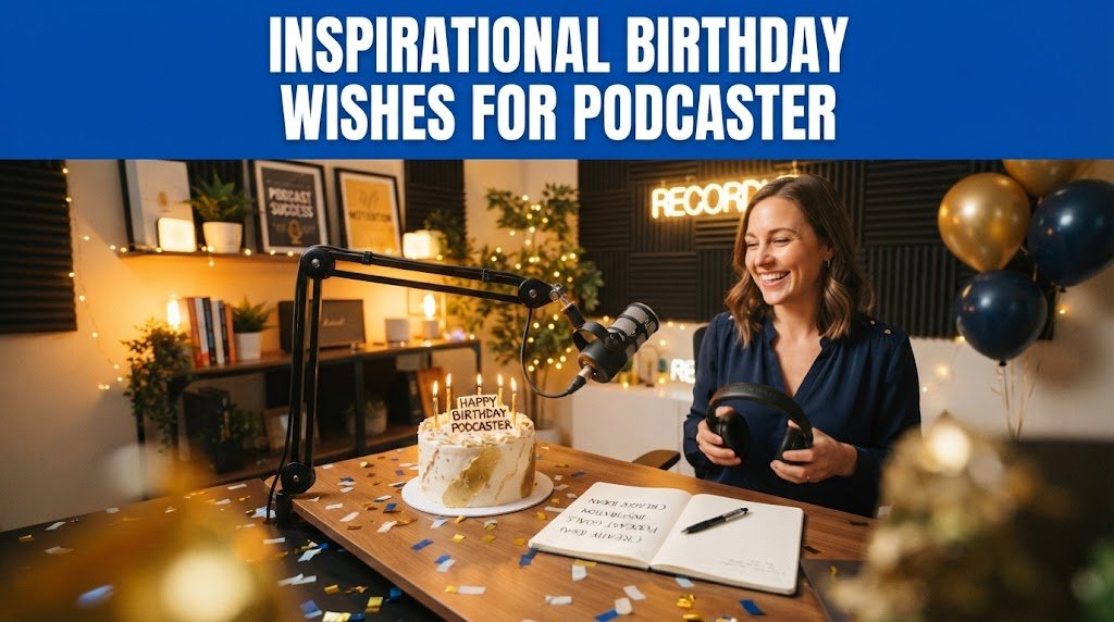 Inspirational Birthday Wishes for Podcaster