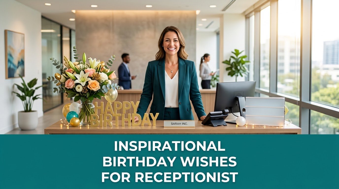 Inspirational Birthday Wishes for Receptionist