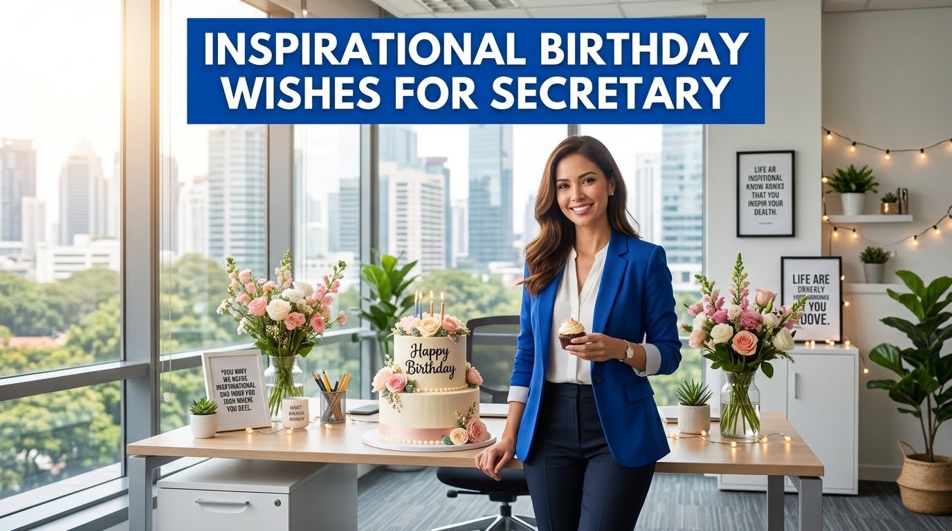 Inspirational Birthday Wishes for Secretary