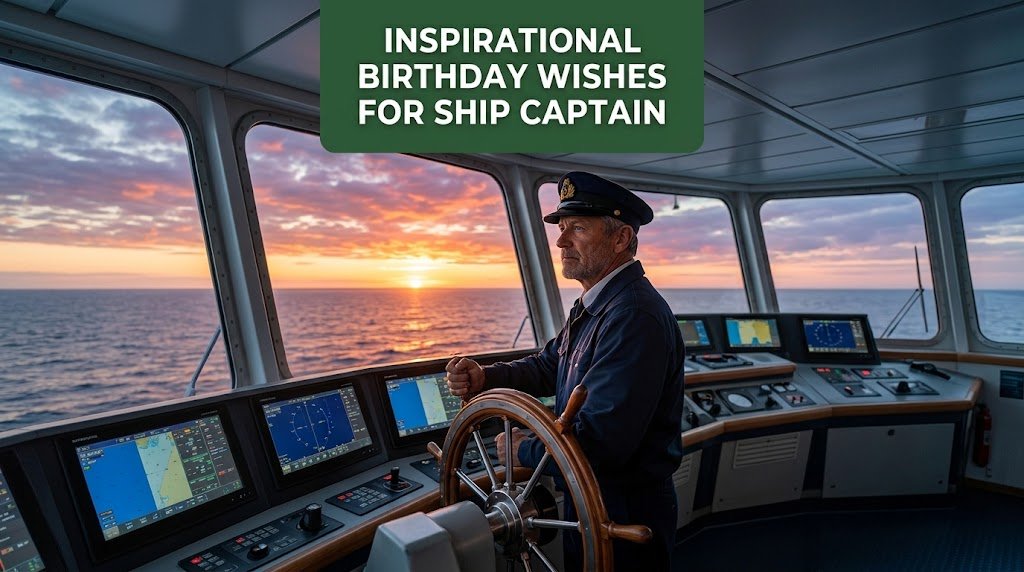 Inspirational Birthday Wishes for Ship Captain