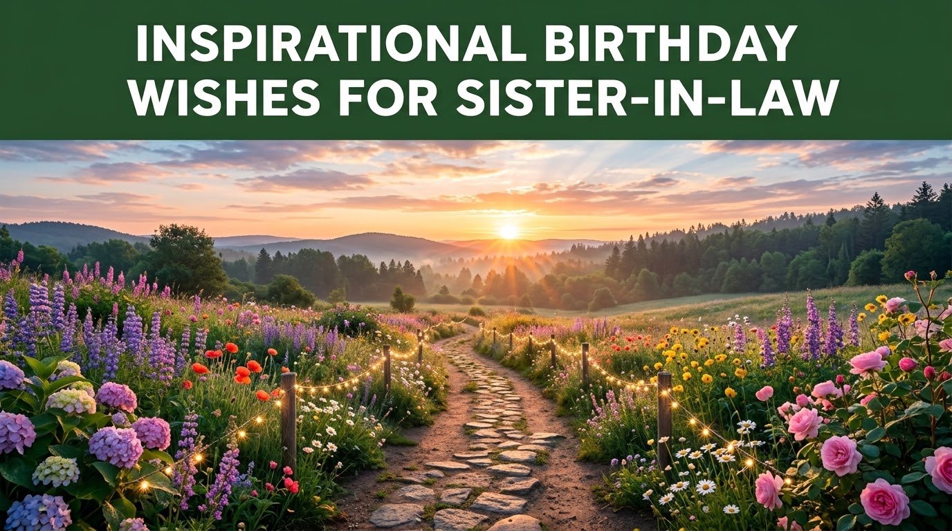 Inspirational Birthday Wishes for Sister-in-Law