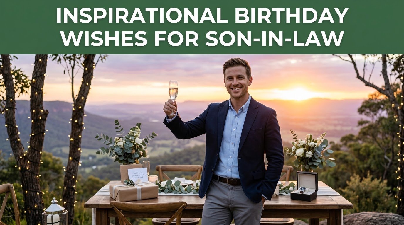 Inspirational Birthday Wishes for Son-in-Law