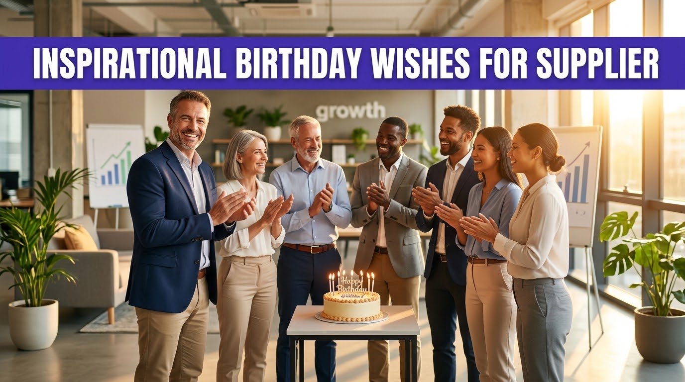 Inspirational Birthday Wishes for Supplier