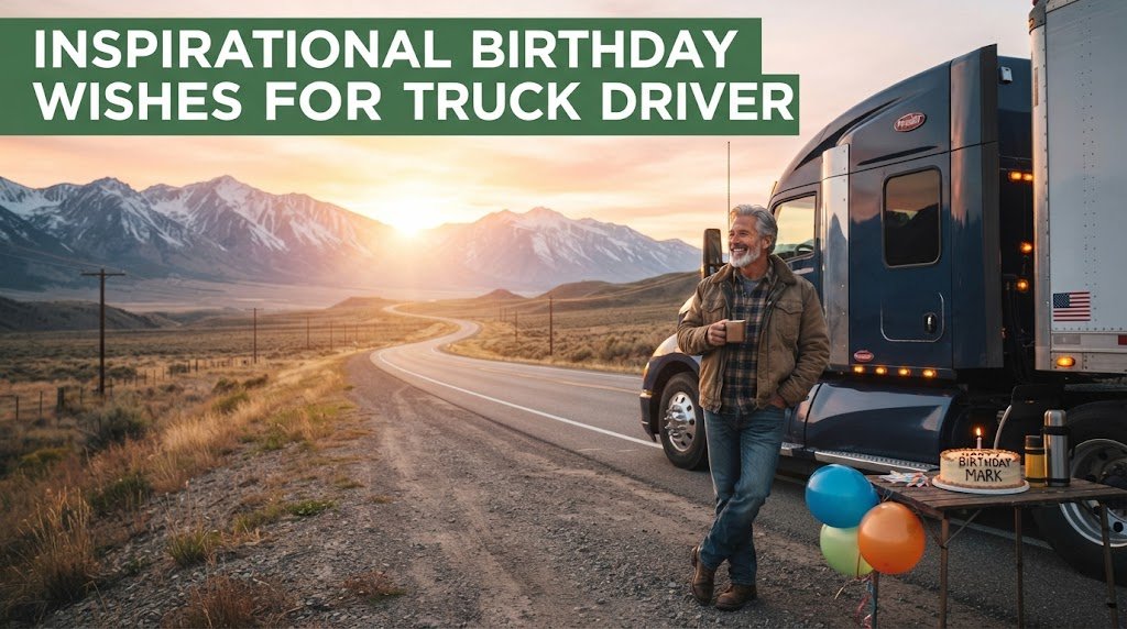 Inspirational Birthday Wishes for Truck Driver