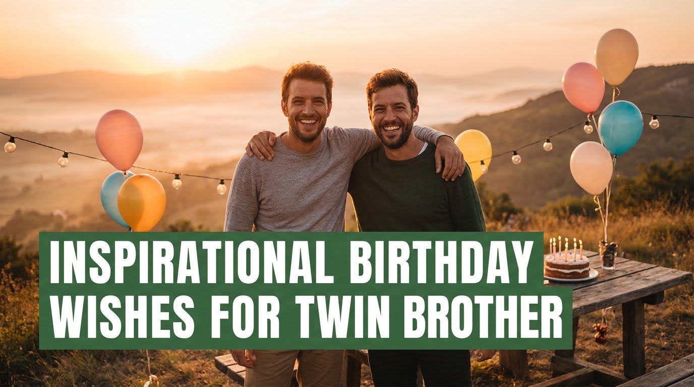 Inspirational Birthday Wishes for Twin Brother