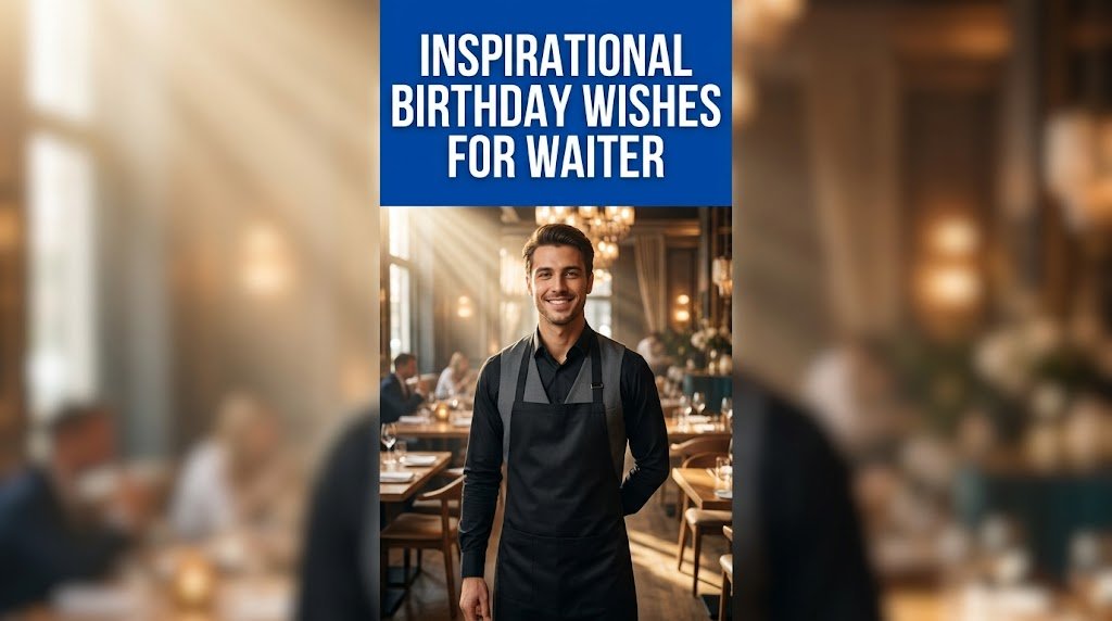 Inspirational Birthday Wishes for Waiter